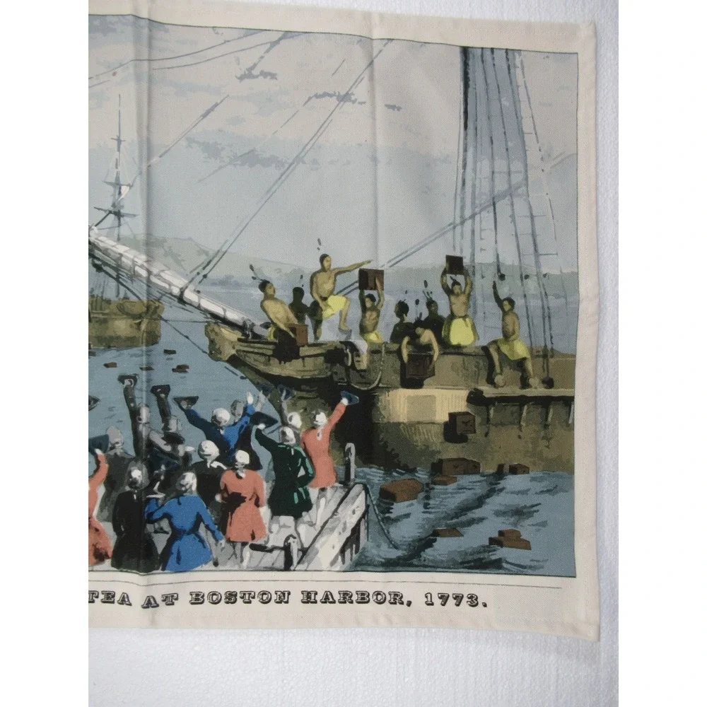 Radical Tea Towel Boston Tea Party Organic Cotton